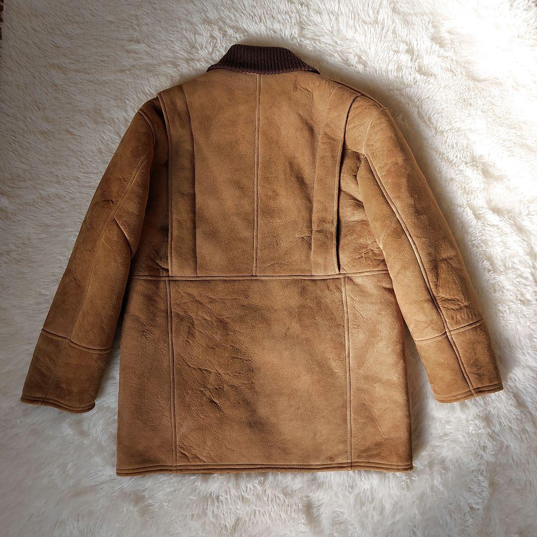 オーバーサイズ ムートンコート ニュージーランド製 ロング丈 vintage