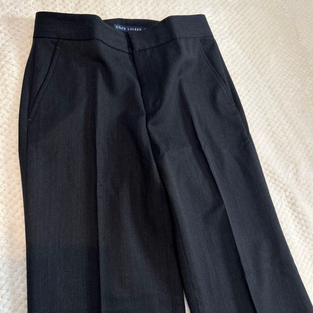 ラルフローレン　ブラック　パンツ　スーツ　セットアップ　ワイド　フレア　M