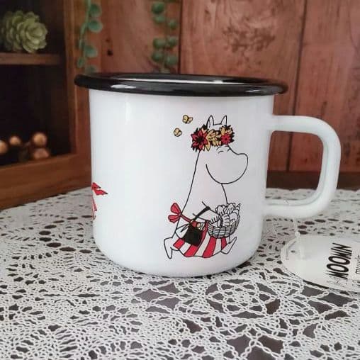 新品　ムーミン ホーローマグ　370ml　ムーミンママ