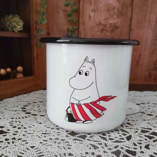 新品　ムーミン ホーローマグ　370ml　ムーミンママ