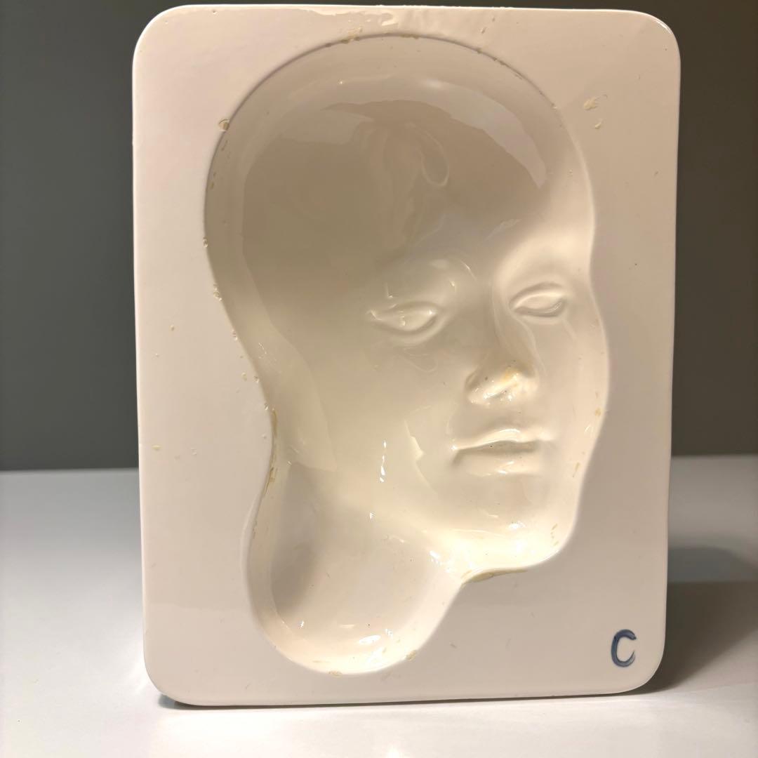顔型のオブジェ モールド ヴィンテージ アート スペースエイジ