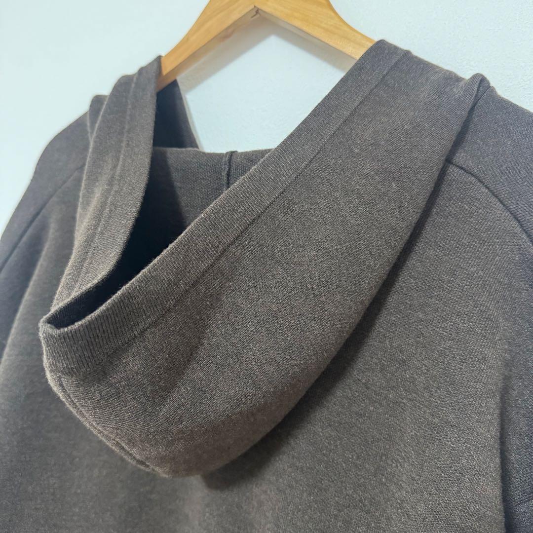 NOBLE 接結タック編みフードプルオーバー