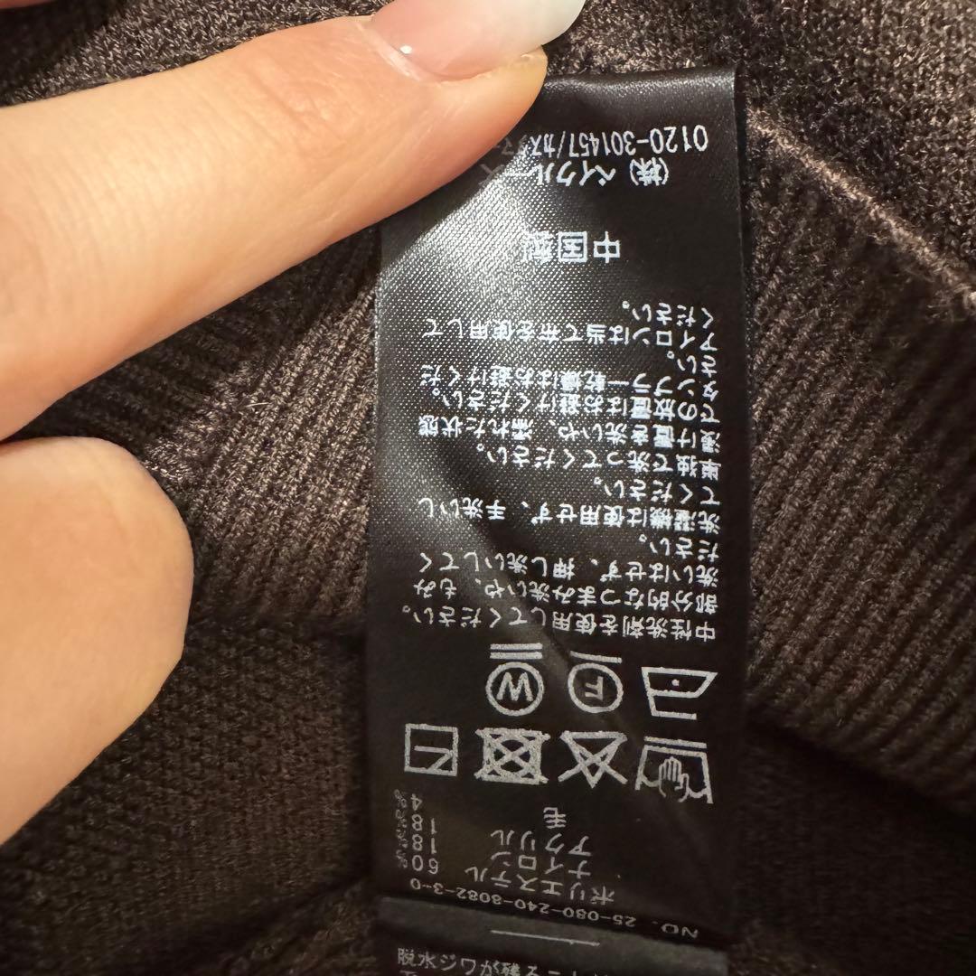 NOBLE 接結タック編みフードプルオーバー