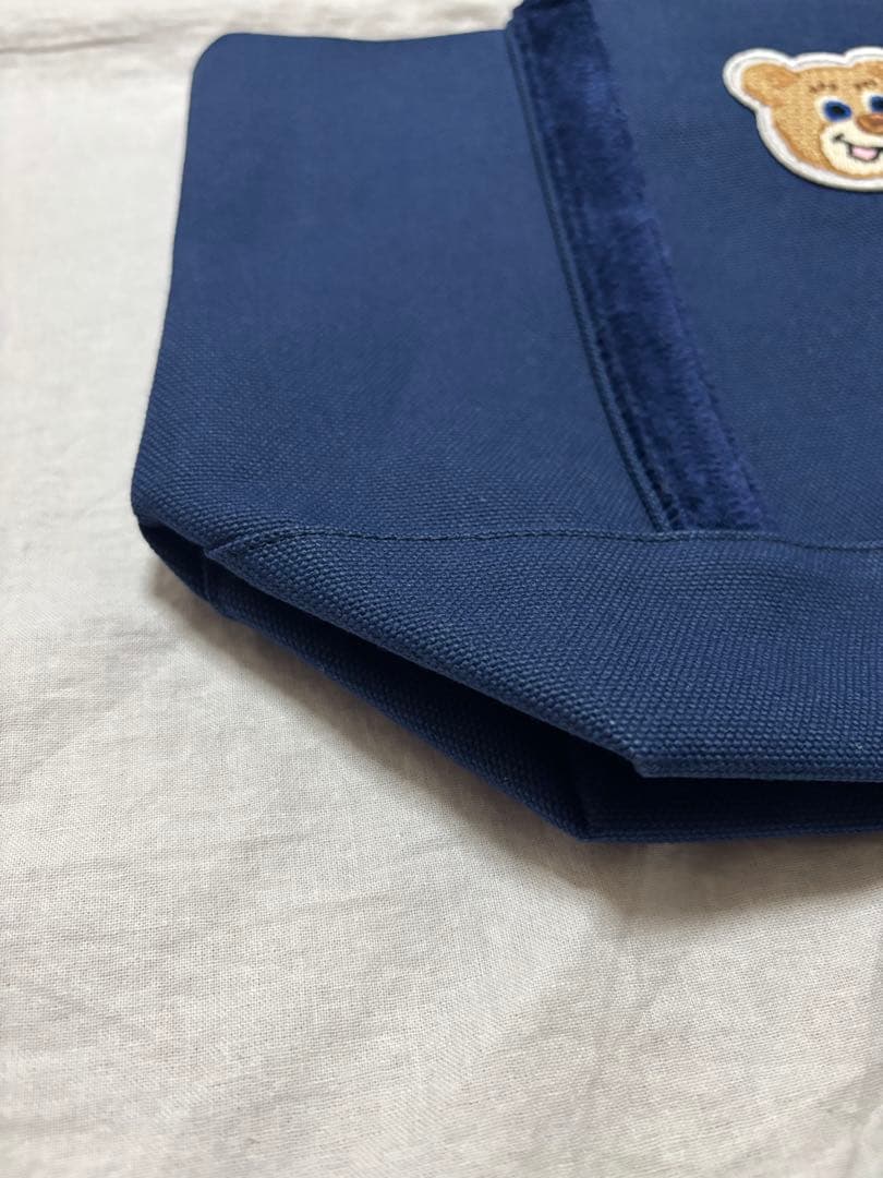 LOVERARY BY FEILER ラブラリー　ワッペントートバッグ　ネイビー