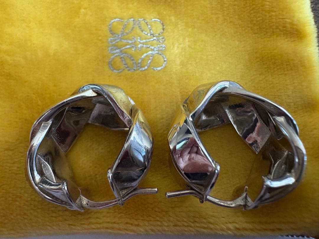 LOEWE フープピアス スターリングシルバー