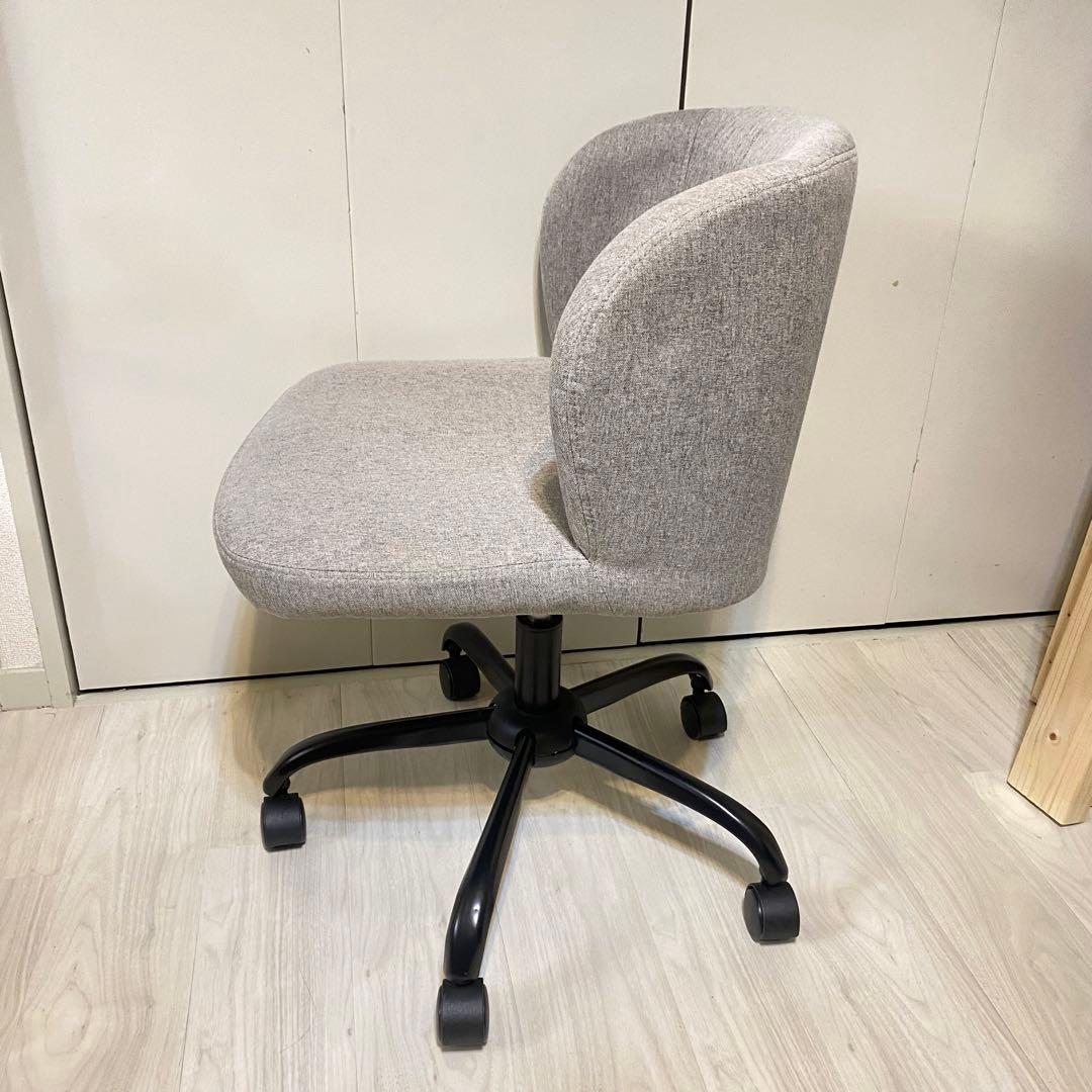 【かなでもの】 Modern Fabric 丸みのあるファブリック デスクチェア