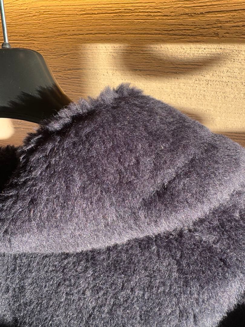 meronpon Max Mara ネイビー テディーコート XS