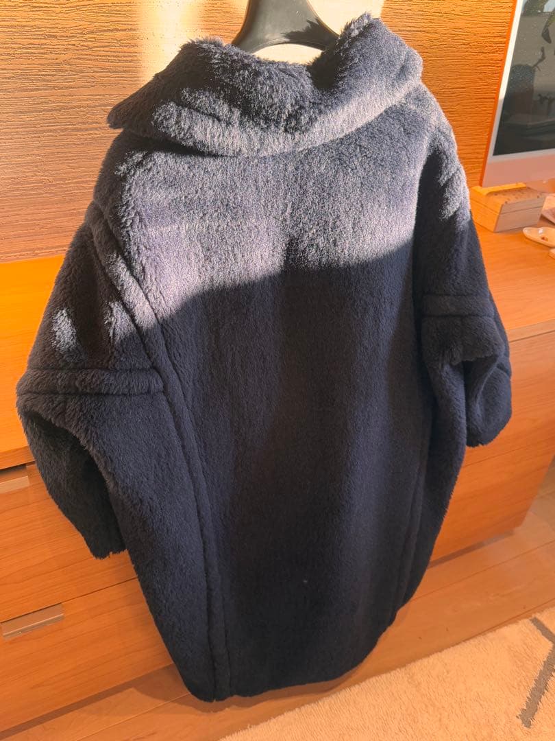 meronpon Max Mara ネイビー テディーコート XS