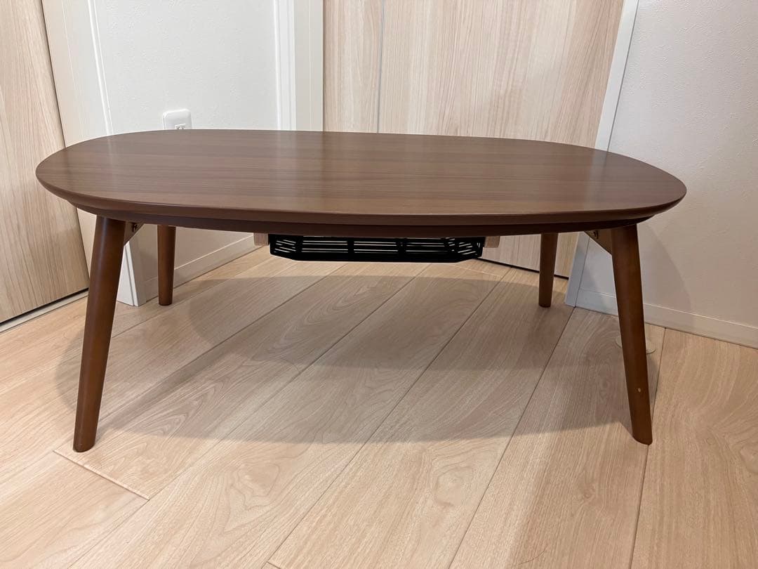 コタツ カルミナ950WN リビングテーブル 1人暮らし向き　折り畳み脚　炬燵