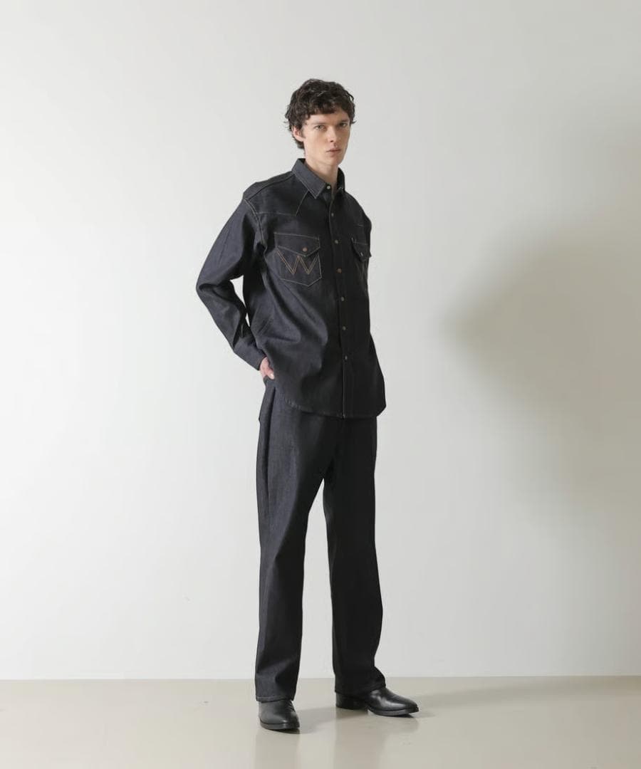 MB リジッドデニムウエスタンシャツ Wrangler ラングラー L