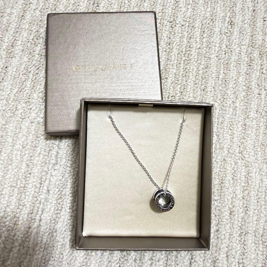 【新品　未使用】BVLGARI ネックレス シルバー ブラック セラミック
