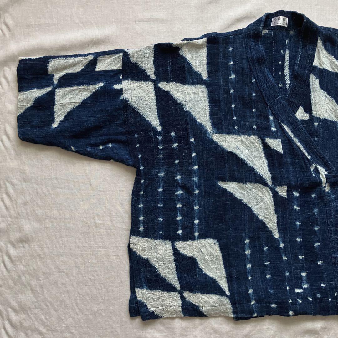 藍染　羽織り　ジャケット　コート　古布　和布