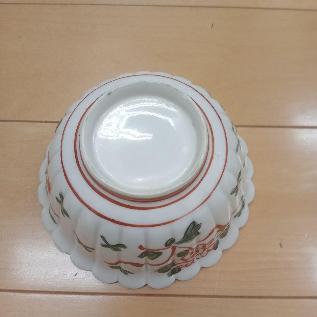 古伊万里　李朝　朝鮮陶器　伊万里　輪華鉢色絵　鳥の図　アンティーク伊万里