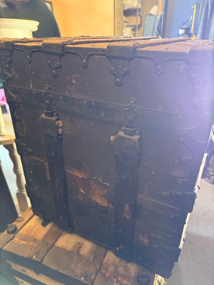 19世紀 O.A.TAYLOR製 スチーマートランク 特大 1880s 鍵なし