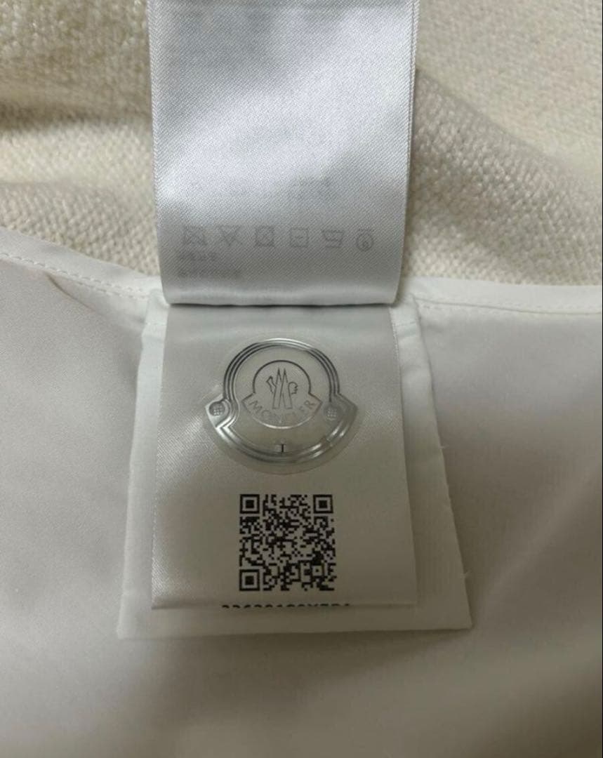 ★モンクレール　22年　ドッキングニット　半袖　M　ホワイト　正規品★