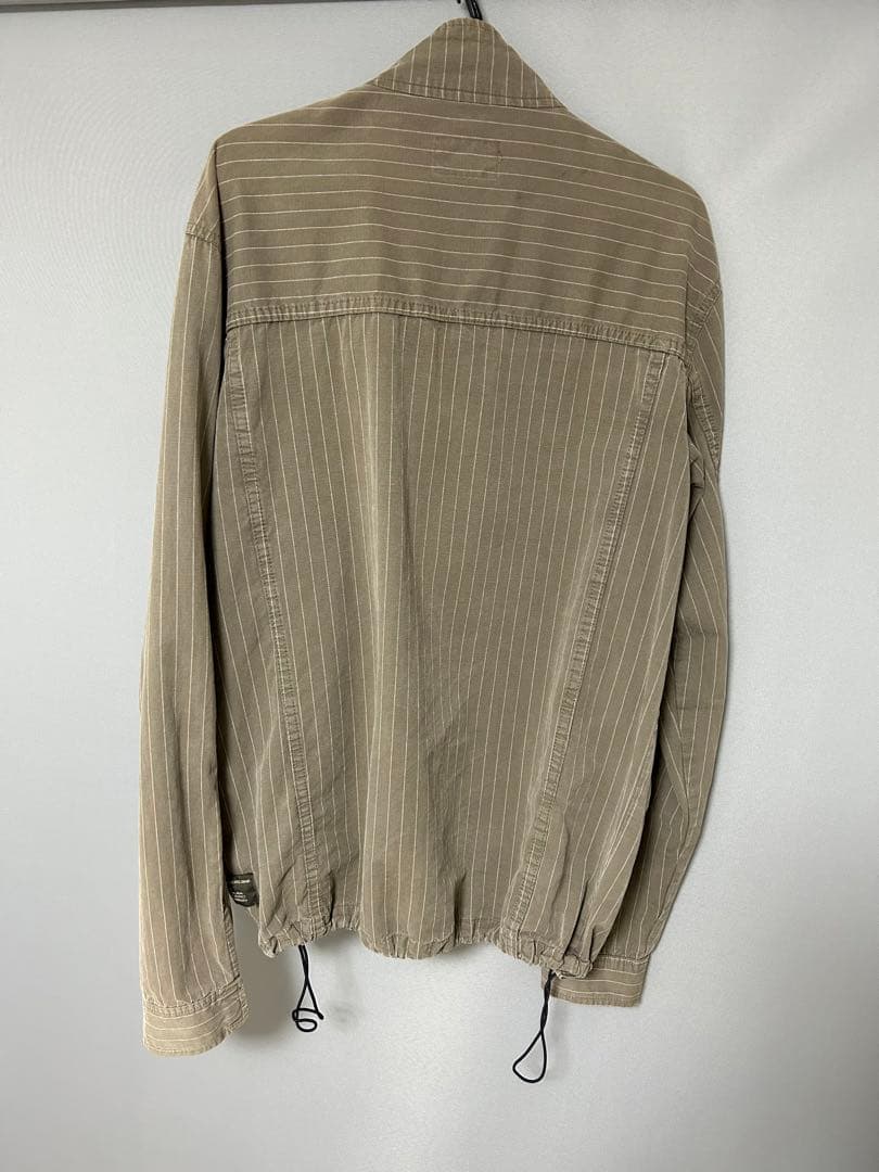 j*k様 00s　STUSSY　ブルゾンジャケット　L　ドローコード　ストライプ