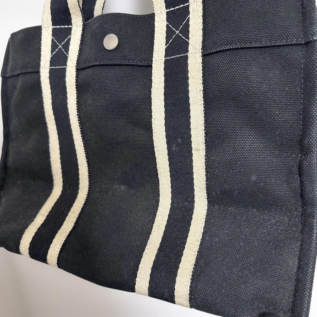 HERMES エルメス　ボラボラPM トートバッグ ブラック ホワイト ポーチ