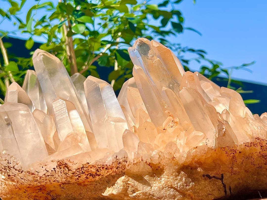 超BIG ヒマラヤ水晶　天然ピンク　マニカラン産　クラスター【6.8㌕】　置物