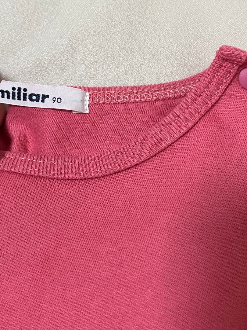 familiar ピンク ワンピース 90cm