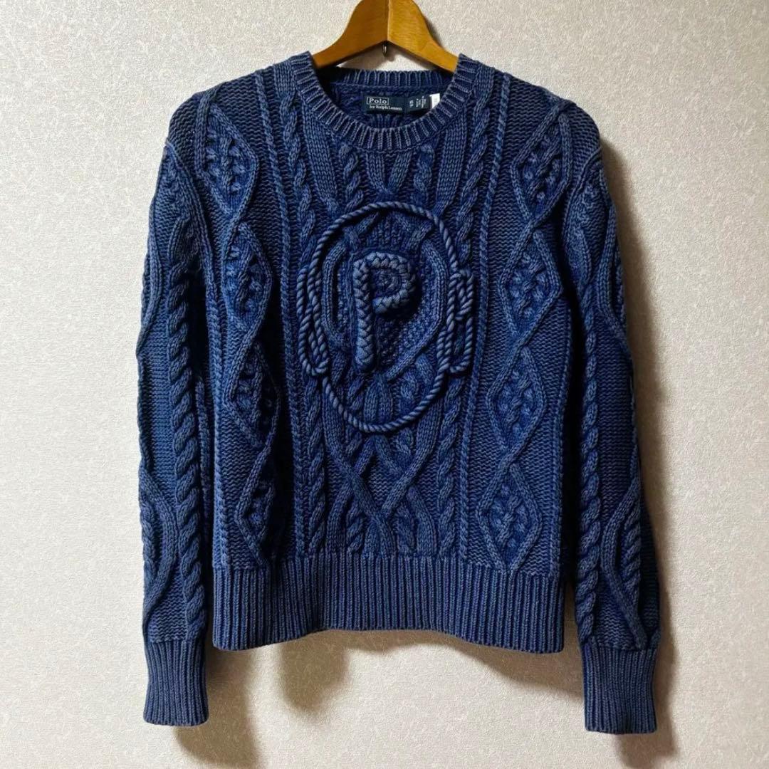【美品】POLO RALPH LAUREN ラルフ アランニットコットンセーター