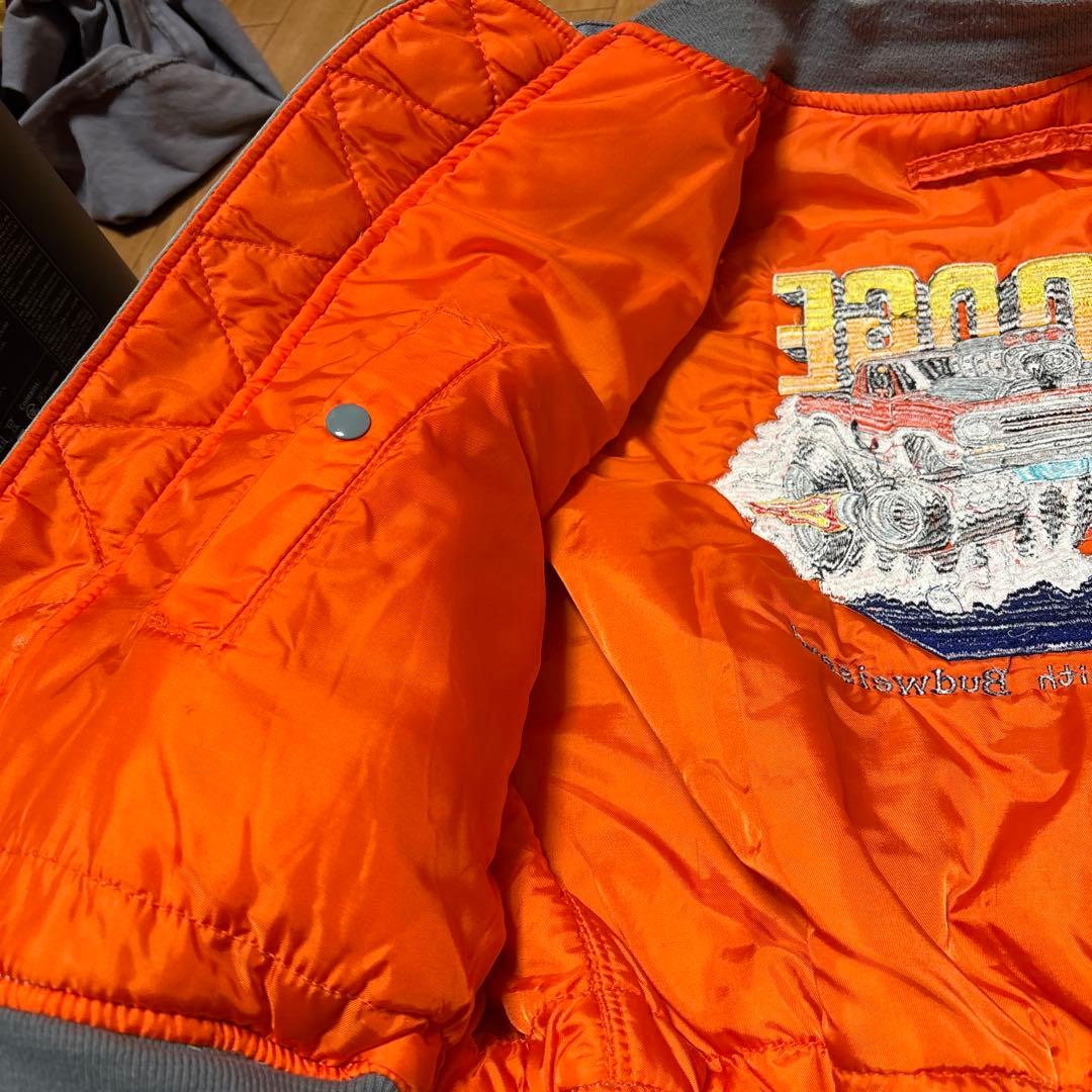 専用　80's- USA製 アルファ ma-1 バドワイザー刺繍 ジャケット