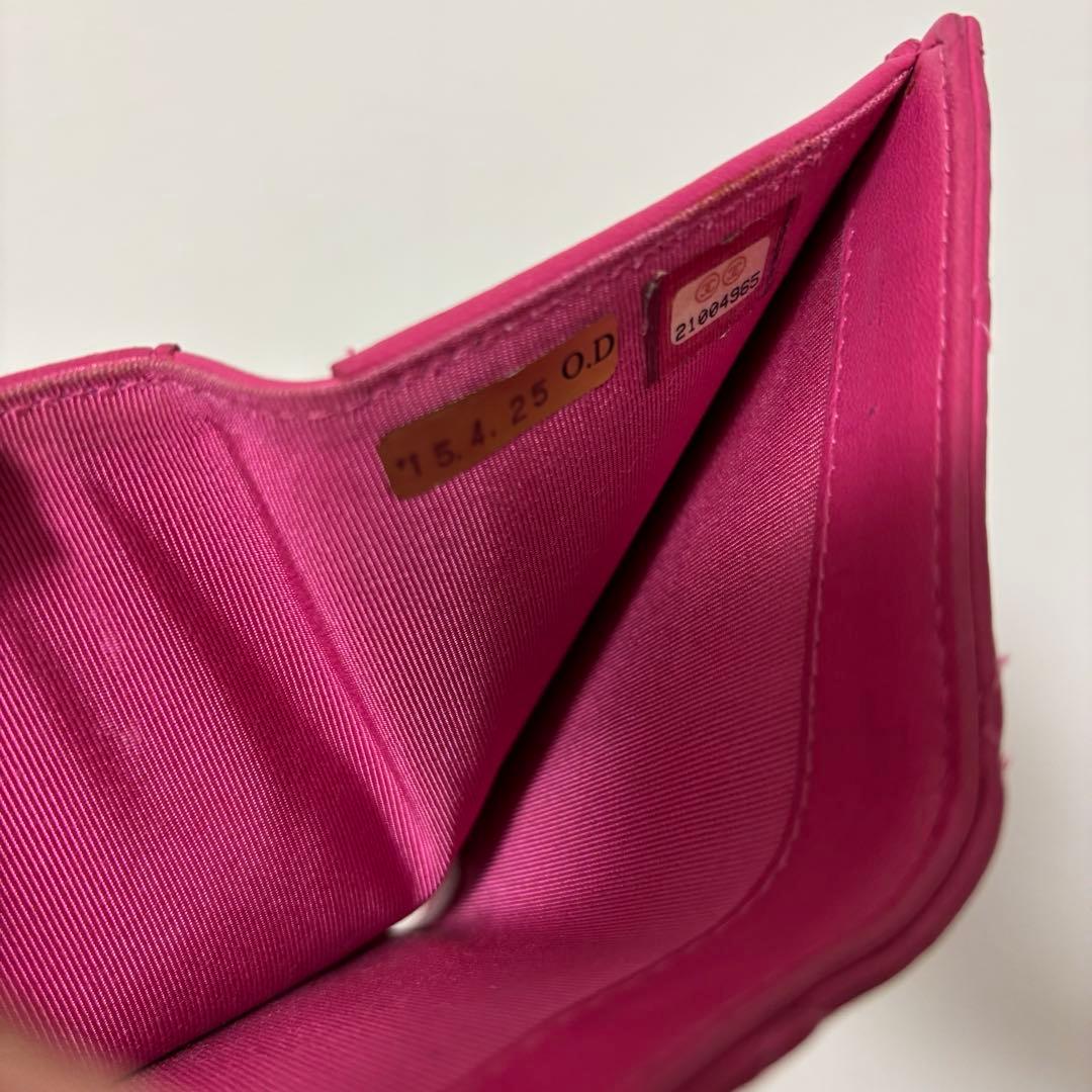 CHANEL 三つ折り ウォレット ピンク