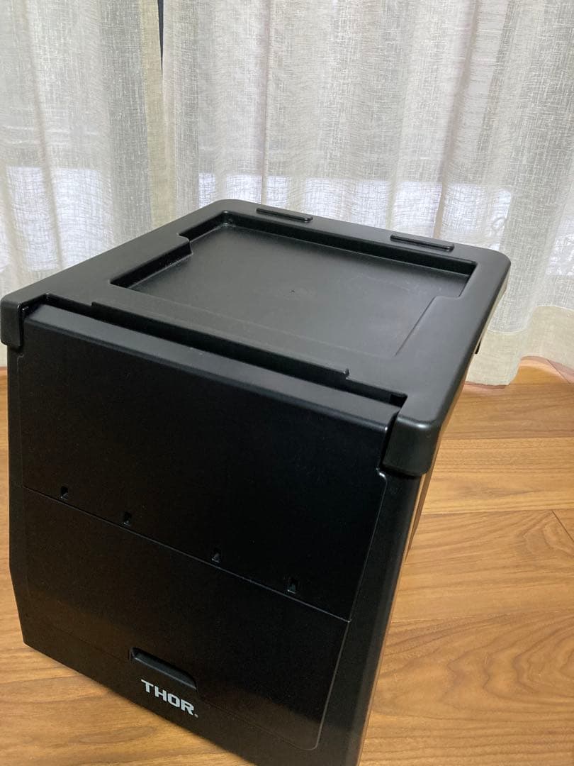 THOR ソー スタッキング シェルフ コンテナ20L フルセット 黒　2個