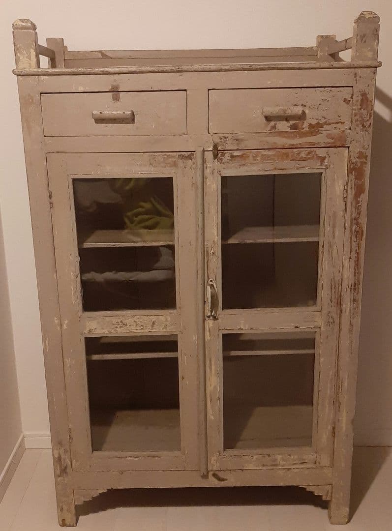 B-COMPANY　アンティークガラスキャビネット