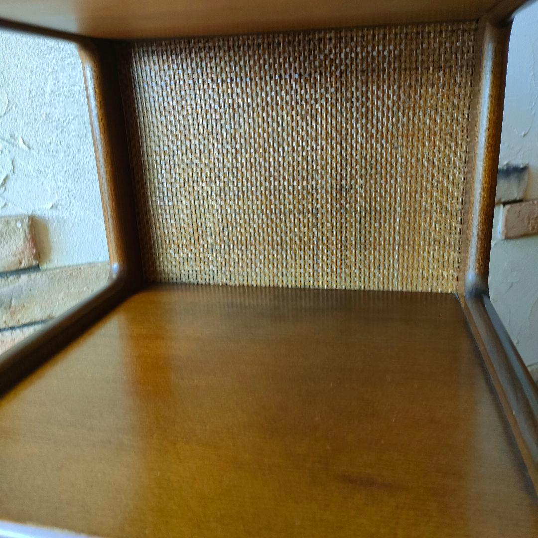 karimoku カリモク 電話台 花台 レトロ キャビネット アンティーク