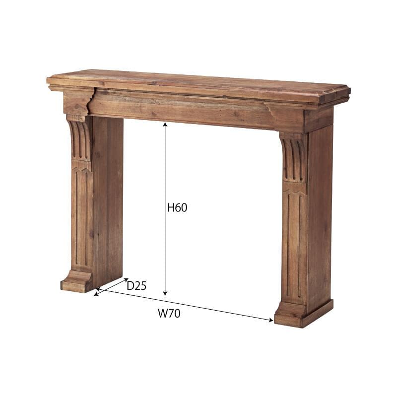 アンティーク調 マントルピース　ブラウン☆暖炉 リビング 幅100