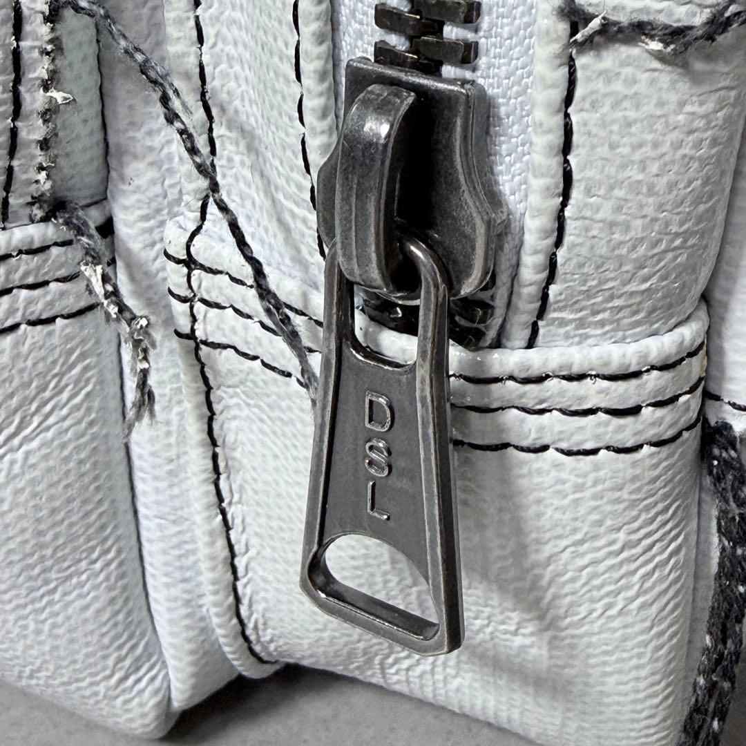 良品✨DIESEL コーテッドキャンバス Wコンパートメント ボディバッグ