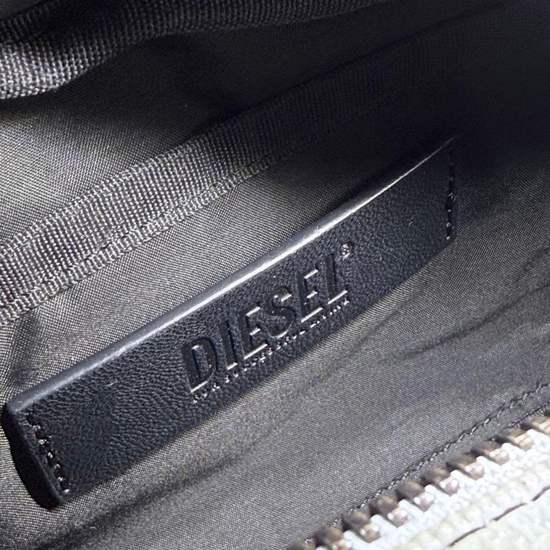 良品✨DIESEL コーテッドキャンバス Wコンパートメント ボディバッグ