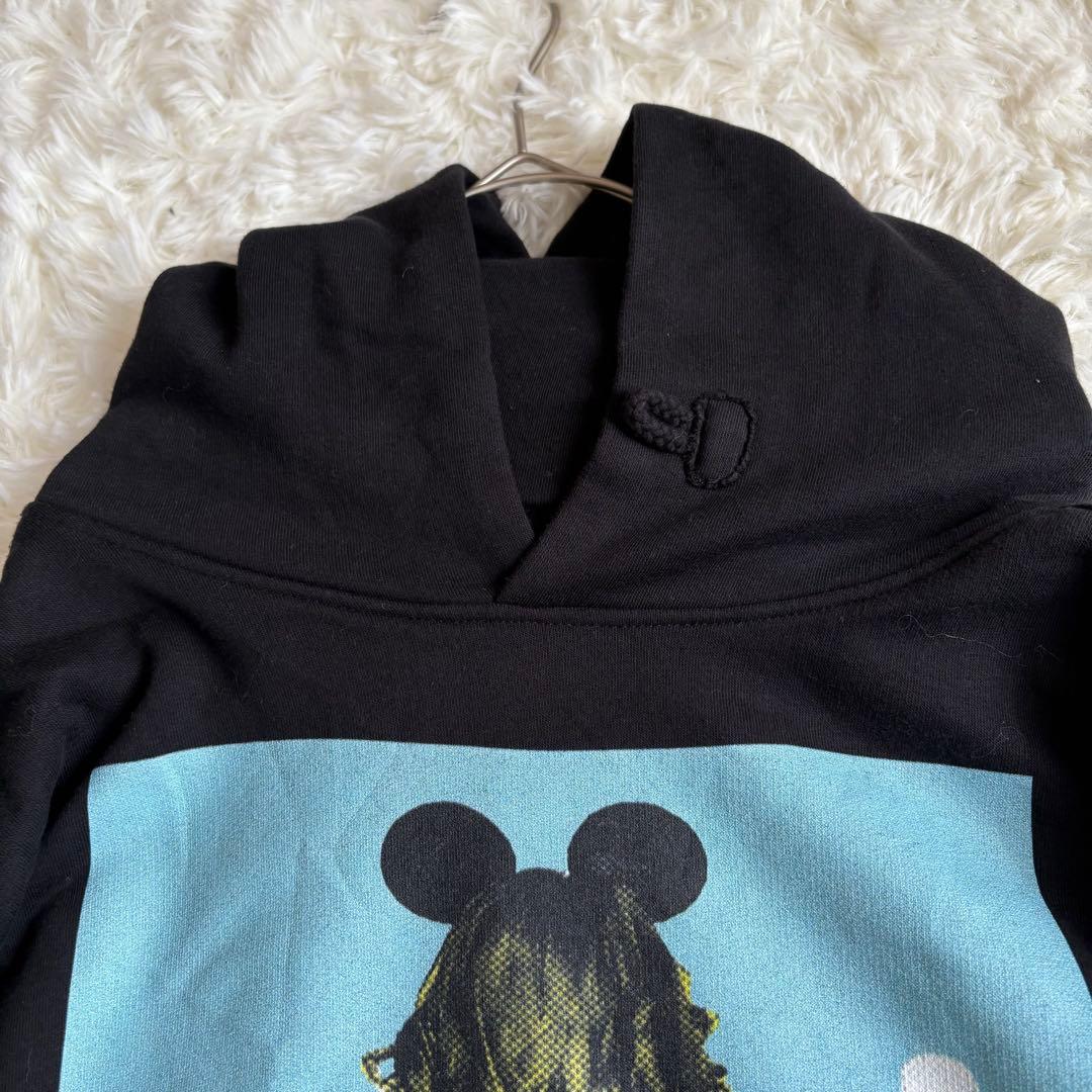 完売品　レア美品 ノーコメントパリ ミッキー　パーカー　USのM ブラック
