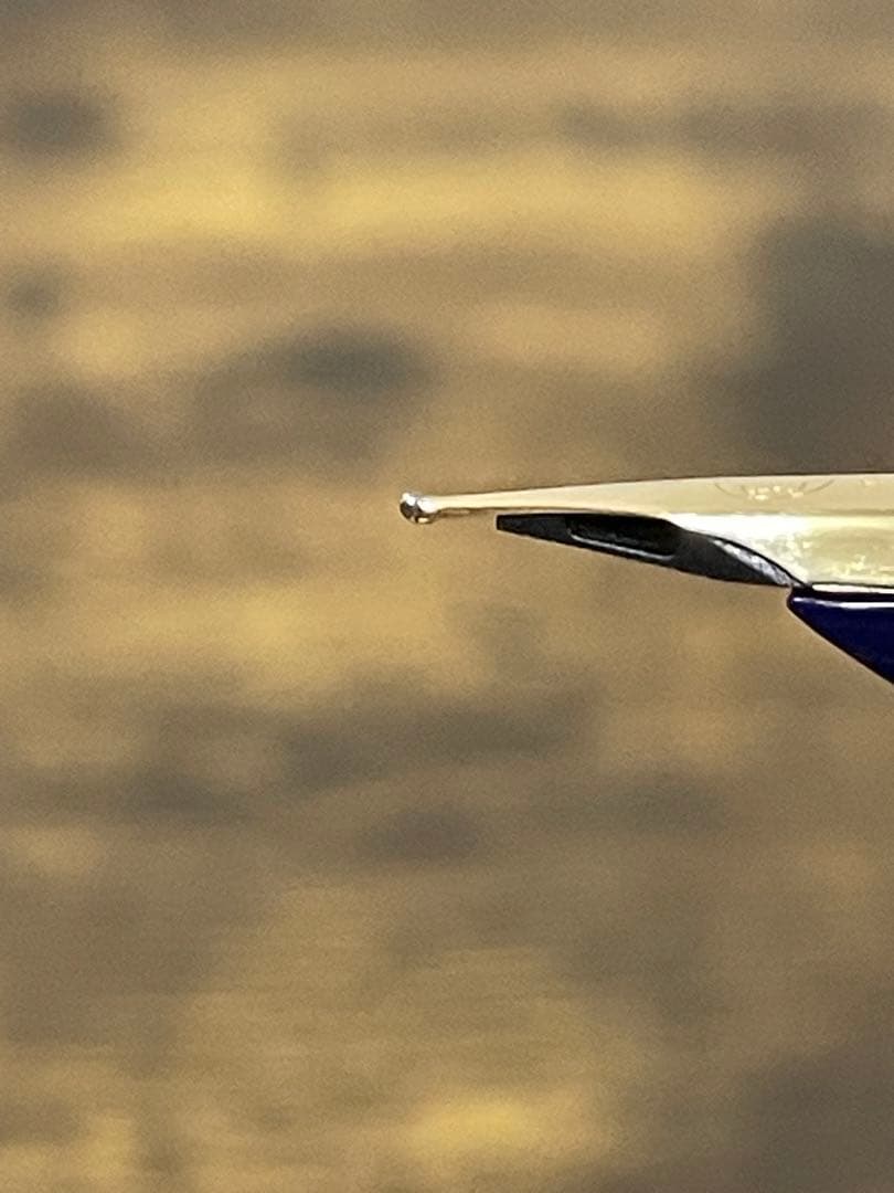 試筆のみ　ジェネレーション　ネイビー　万年筆　14k　中細字　純正ペンケース付