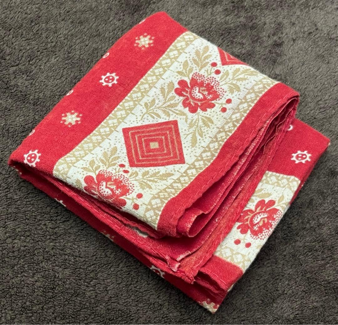 新年限定セール‼️スペシャル‼️ヴィンテージ バンダナ　ターキーレッド