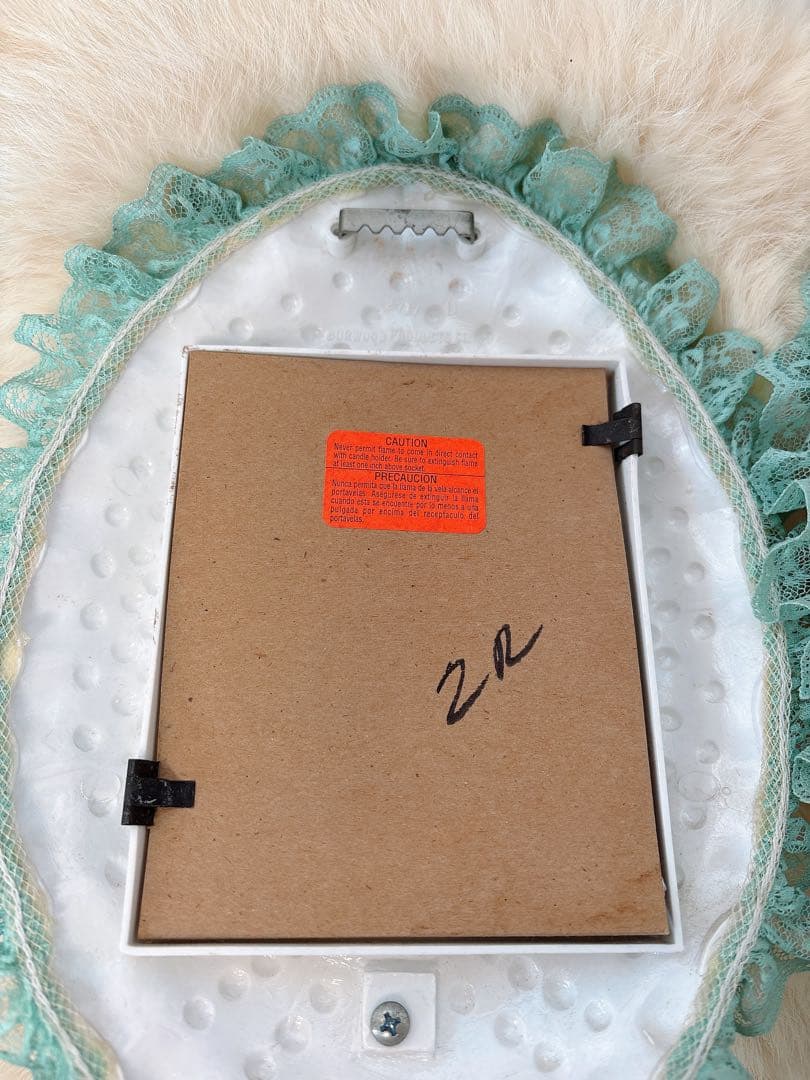 値下げ　ヴィンテージ　オーバル　壁掛け鏡 ミラー　アンティーク60s 70s