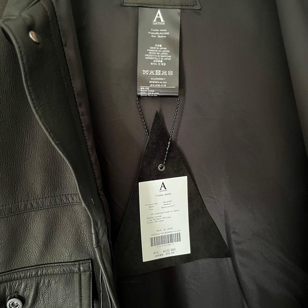 A LEATHER TRUCKER JACKET レザー ジャケット ovy