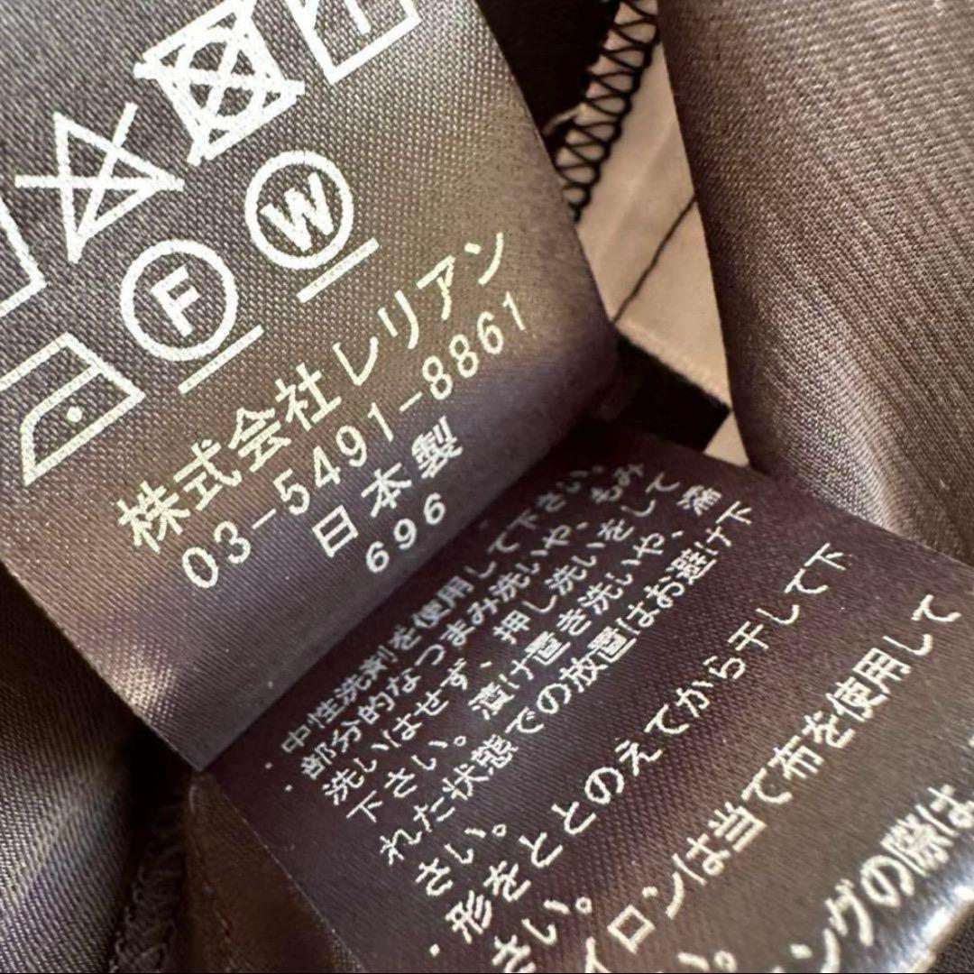 新品未使用 ランバン 楊柳シフォンボウタイブラウス