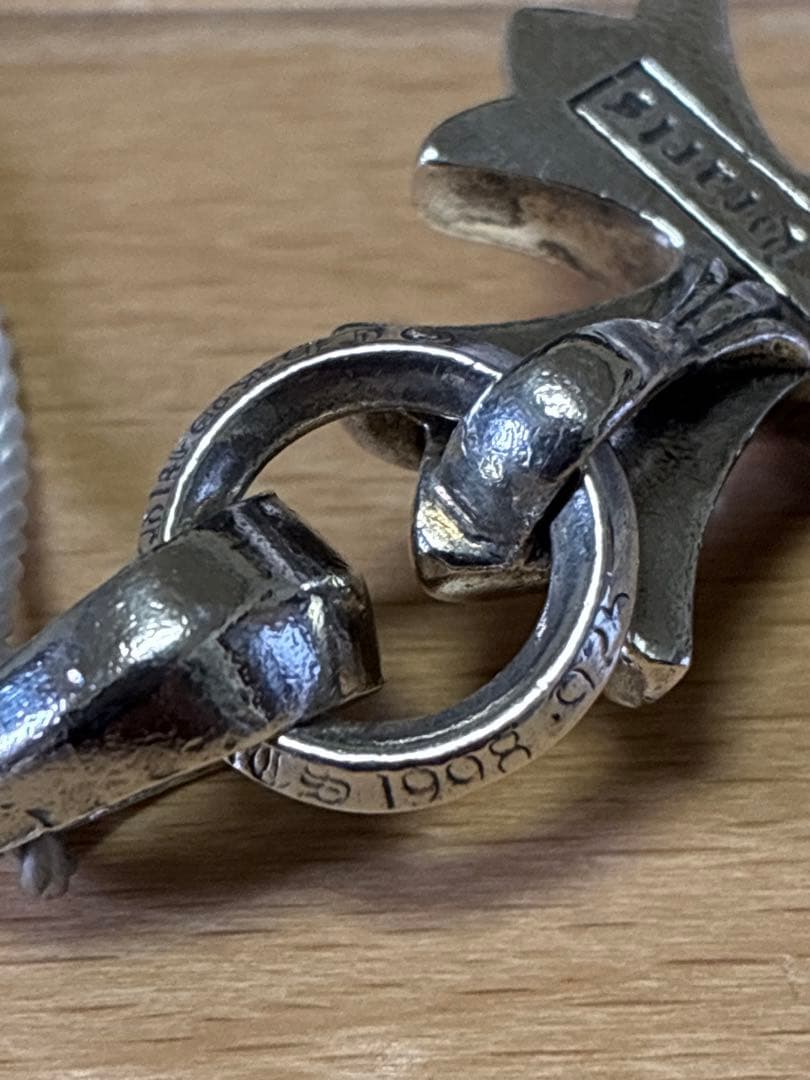 クロムハーツ スモールCHクロス Wベイル ペンダント 鑑定済み 正規品