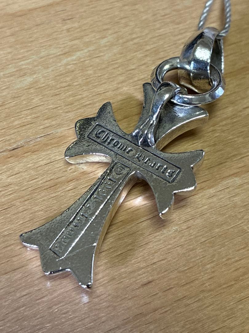 クロムハーツ スモールCHクロス Wベイル ペンダント 鑑定済み 正規品