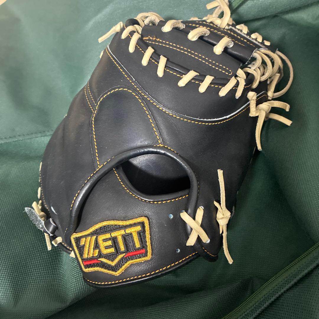 ZETT 軟式野球グローブ 黒　プロステイタス