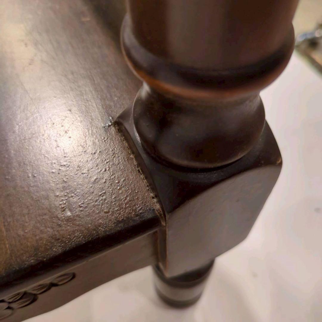 コンソールテーブル　サイドテーブル　電話台　飾り台　アンティーク　花柄