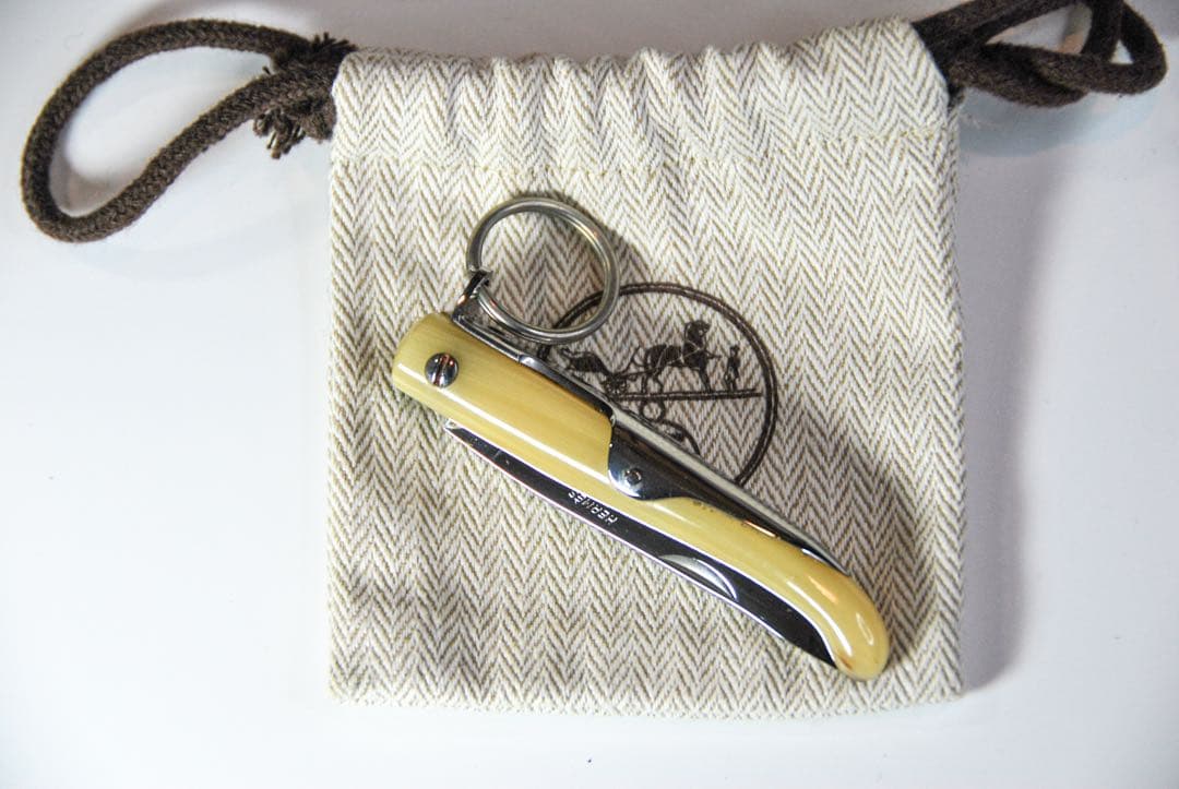 希少品 HERMES エルメス バッファロー フォールディングナイフ