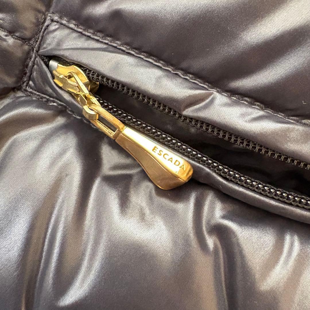 ESCADA エスカーダ キルティング ダウンジャケット 黒 BK 38