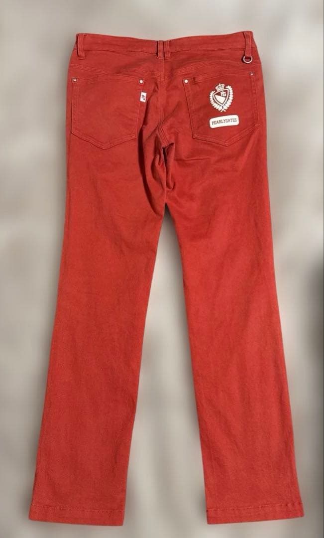 PEARY GATES ストレッチ ゴルフパンツ サイズ4 レッド オレンジ