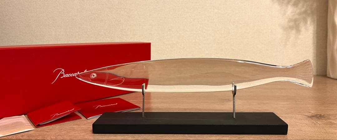 Baccarat バカラ ラランヌ　フィッシュ　魚　カマス　箱付　フィギュリン
