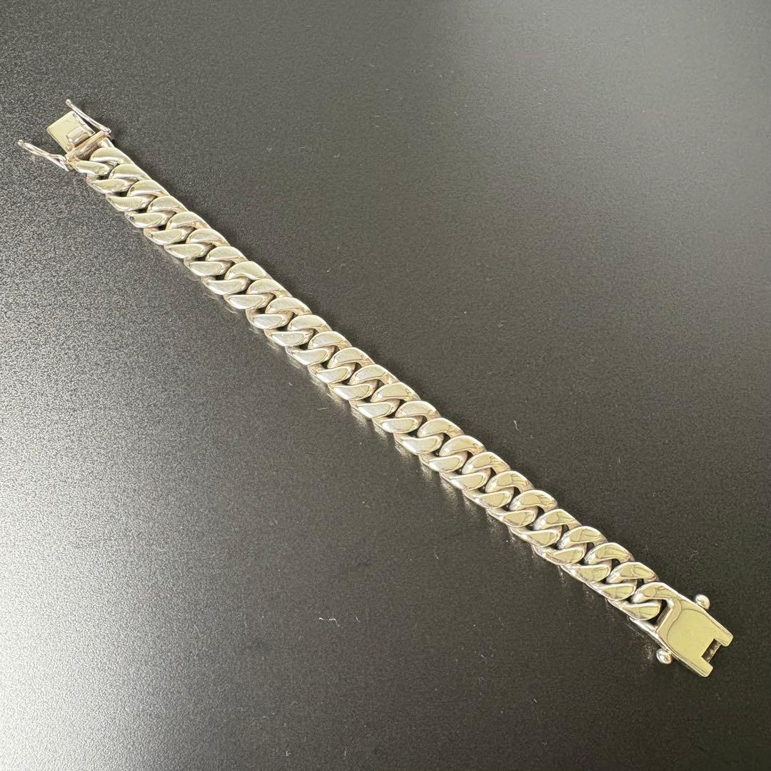 【智樹】重厚　喜平チェーンブレスレット　シルバー925 57g 18cm