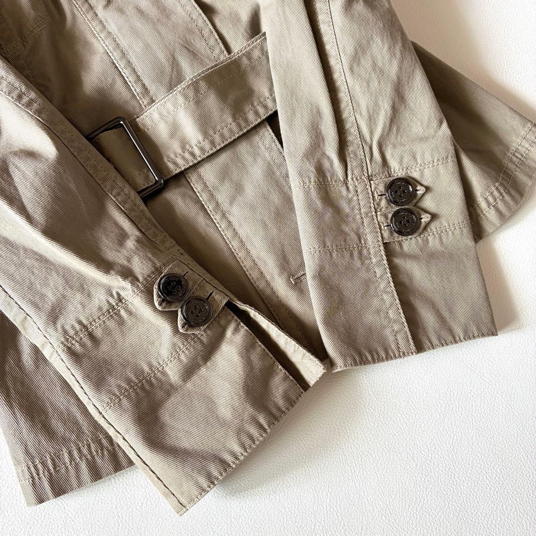 バーバリーブルーレーベル　ジャケット　ショートトレンチ　ホース刺繍　ベルト付き