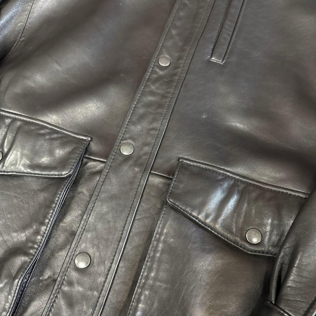 EDDIE BAUER エディーバウアー レザージャケット ブルゾン XL