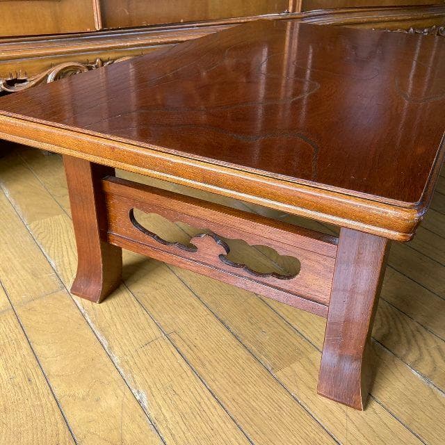 dd 角 机 卓袱台 ちゃぶ台 座卓 ローテーブル 木製 けやき 和家具